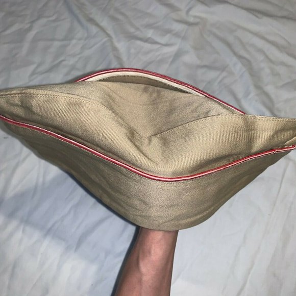 KOREAN WAR sz7.5 1952 ARMY GARRISON COVER ENGINEER SERVICE CORD CAP KD 01029 - Picture 6 of 12